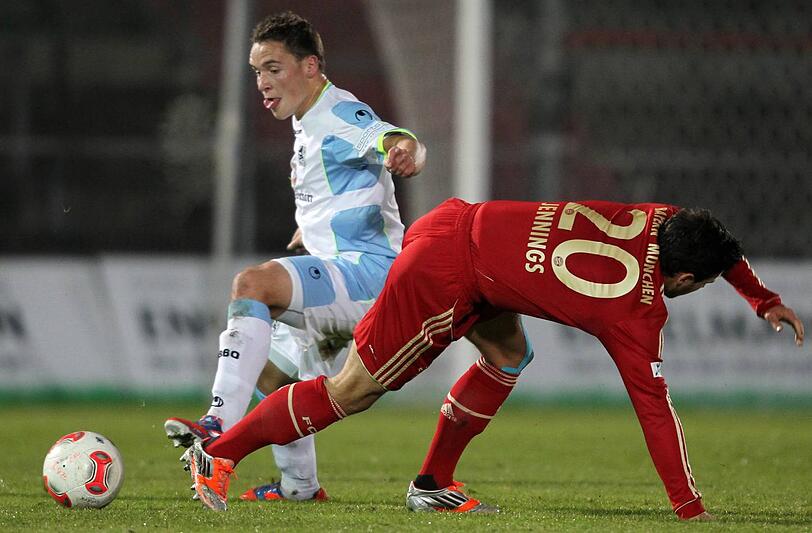 Im Mittelfeld der U 23 eine Bank: Andreas Greipl vom TSV 1860.