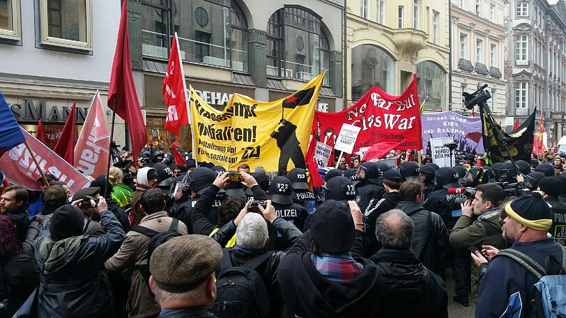 Die Bilder zur Demonstration gegen die Sicherheitskonferenz in München...