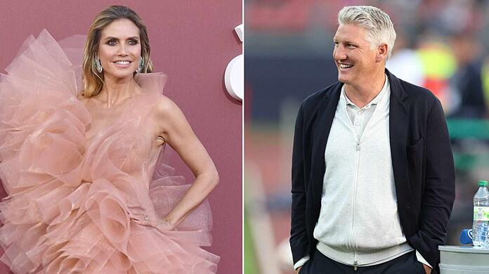 Heidi Klum begrüßt Bastian Schweinsteiger am 13. Juni als Gast beim "Germany's Next Topmodel"-Finale.