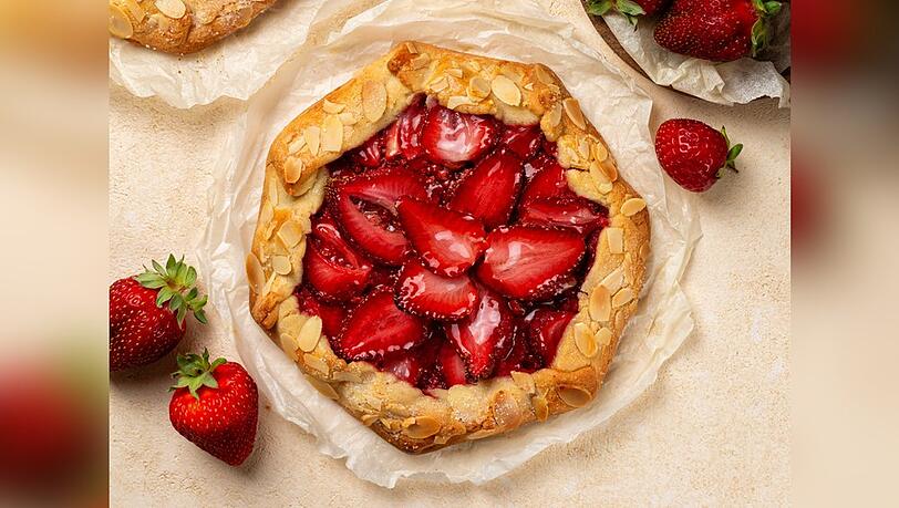 Himmlisch-gut-Erdbeere-Galette-mit-Mandelrand