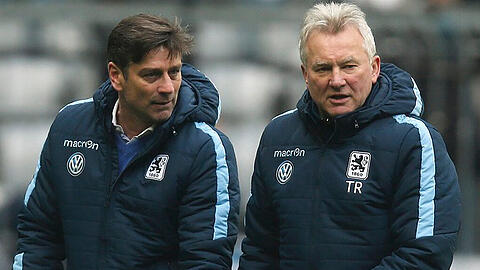 Müssen im Saisonendspurt auch in die Dritte Liga blicken: 1860-Sportchef Oliver Kreuzer und Trainer Benno Möhlmann.