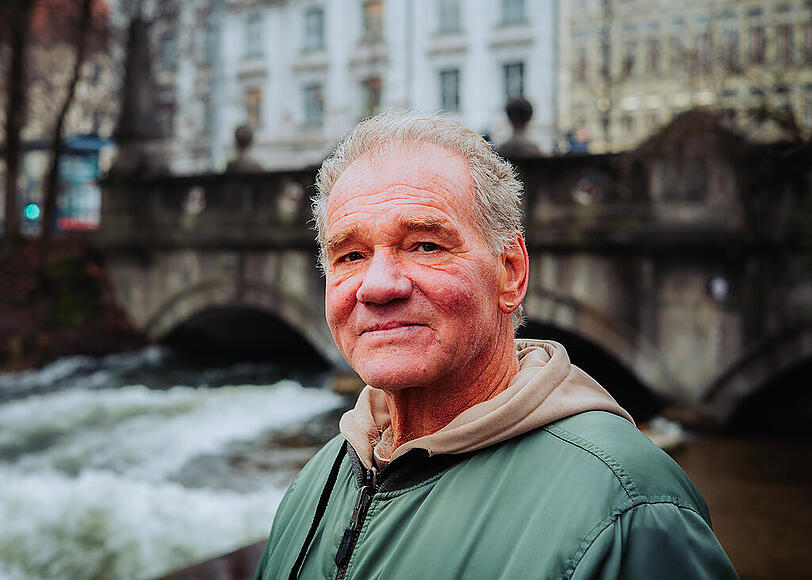 Der Mann, der die Eisbachwelle einst ins Leben rief: Walter Strasser, "Vater" der Eisbachwelle.