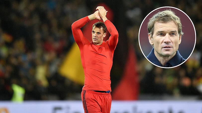Jens Lehmann (kl. Bild) sieht keinen Herausforderer im DFB-Team für Manuel Neuer.