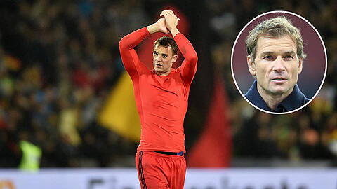 Jens Lehmann (kl. Bild) sieht keinen Herausforderer im DFB-Team für Manuel Neuer.