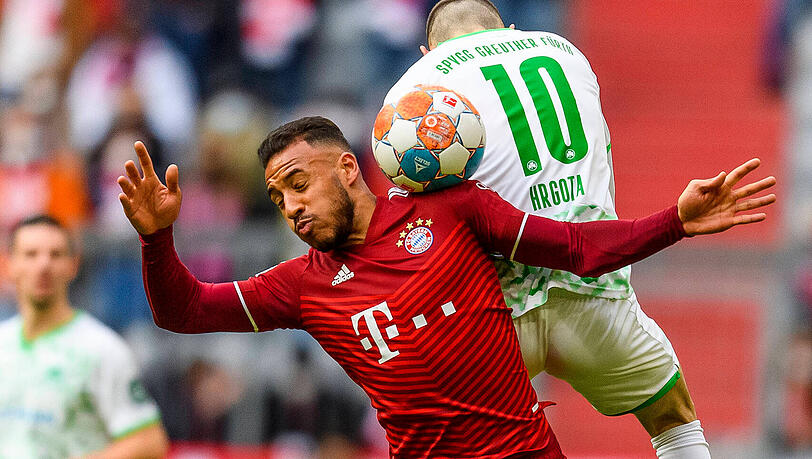 Musste nach nur 20 Minuten gegen Fürth ausgewechselt werden: Corentin Tolisso. Musste nach nur 20 Minuten gegen Fürth ausgewechselt werden: Corentin Tolisso.