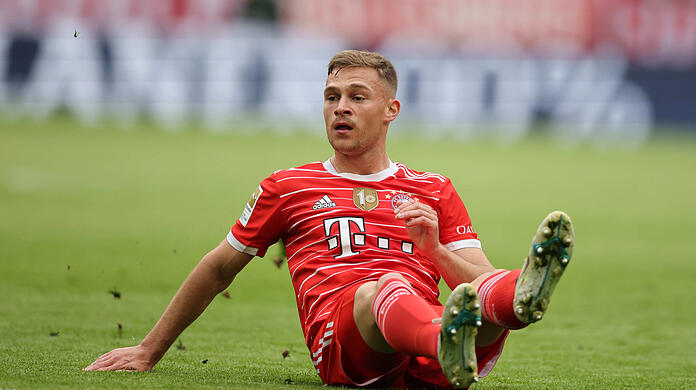 Unbefriedigende Rückrunde: Joshua Kimmich hofft wie seine Kollegen auf eine bessere nächste Saison. Dafür soll das zentrale Mittelfeld des FC Bayern verstärkt werden.