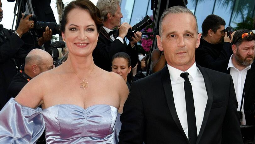 Natalia Wörner und Heiko Maas bei den 75. Filmfestspielen von Cannes.