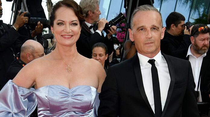 Natalia Wörner und Heiko Maas bei den 75. Filmfestspielen von Cannes.