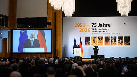 Bundespr&auml;sident Frank-Walter Steinmeier appelliert an die Mitarbeiter des Ausw&auml;rtigen Amts: Verlieren Sie den Kompass nicht.