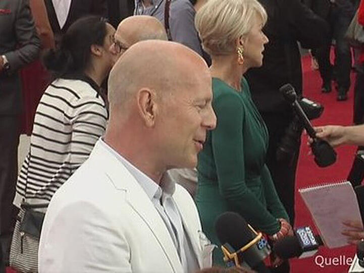 Bruce Willis auf dem Roten Teppich
