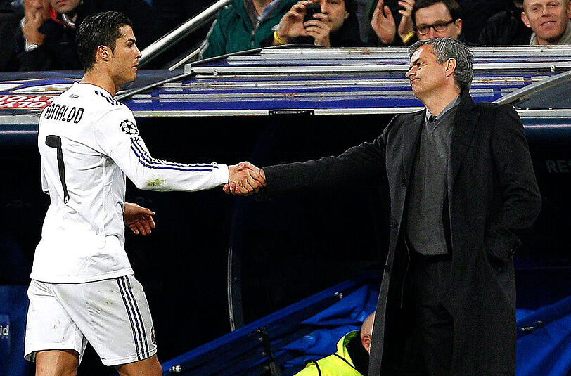 Bald wieder vereint in Paris? Cristian Ronaldo und Jose Mourinho.