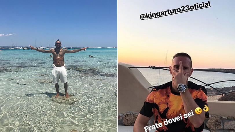 Urlaub auf Ibiza: Arturo Vidal.