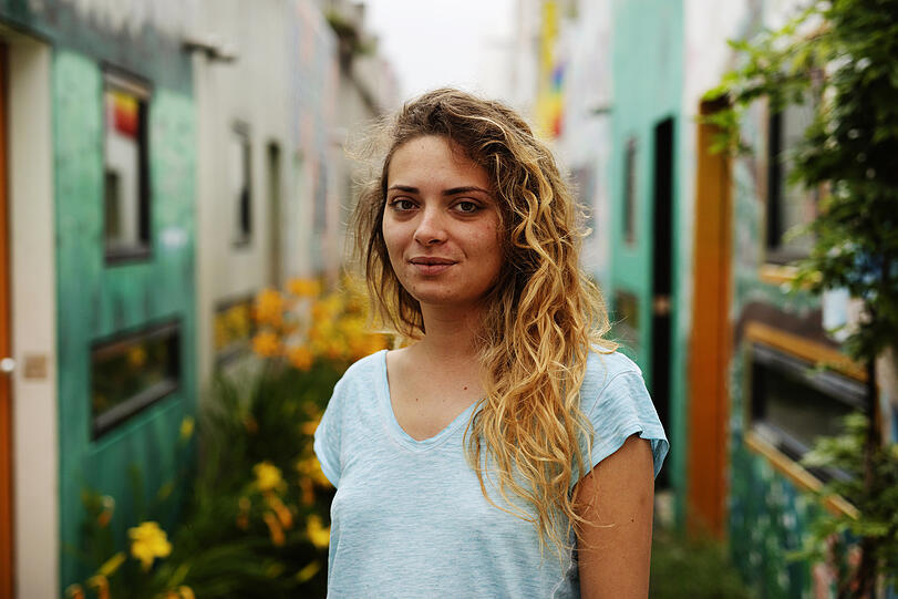 Dalila aus Sizilien ist Studentin und wohnt im Studentendorf.