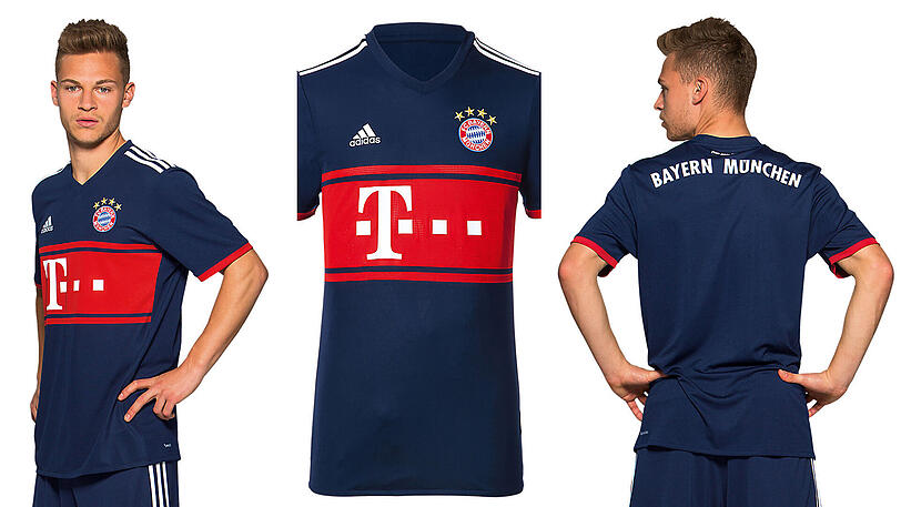 Joshua Kimmich im neuen Auswärtstrikot des FC Bayern.