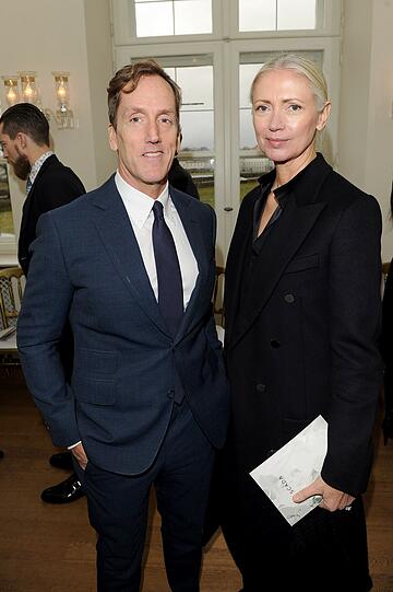 Glenn McMahon (CEO Escada) mit Vogue-Chefredakteurin Christiane Arp
