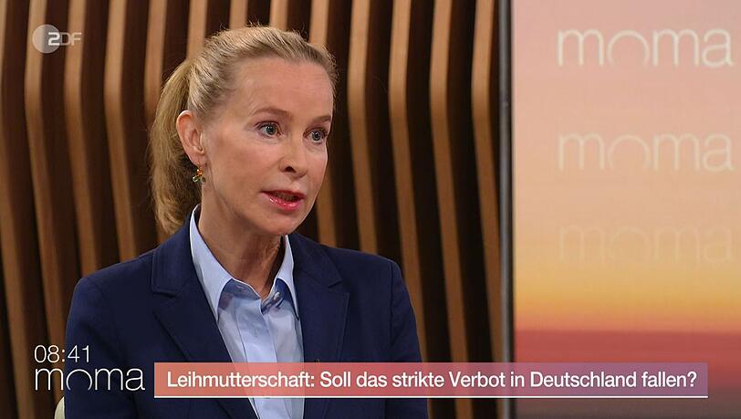 Die Verfassungsrechtlerin Frauke Brosius-Gersdorf hat das Verbot der Leihmutterschaft in Deutschland im ZDF-Moma als Eingriff in Grundrechte bezeichnet.