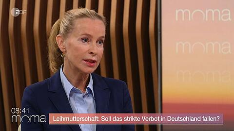 Die Verfassungsrechtlerin Frauke Brosius-Gersdorf hat das Verbot der Leihmutterschaft in Deutschland im ZDF-Moma als Eingriff in Grundrechte bezeichnet.
