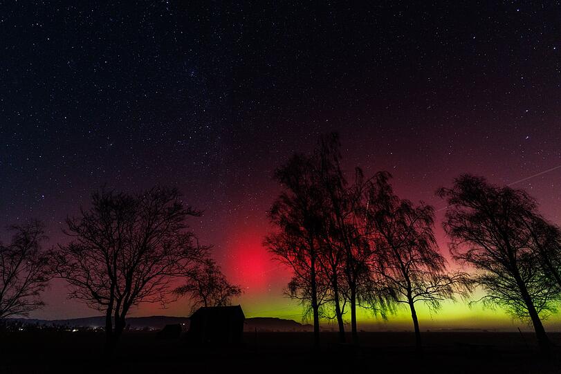 Wie weit die Polarlichter im S&uuml;den zu sehen sind, h&auml;ngt laut dem DWD von der St&auml;rke des Ausbruchs auf der Sonne ab.