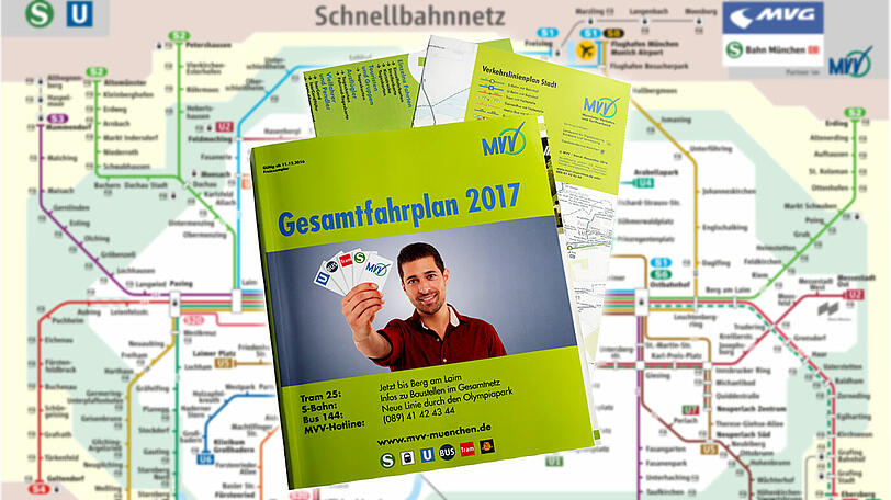 Auch im Smartphone-Zeitalter ist das MVV-Fahrplanbuch noch immer ein Bestseller.