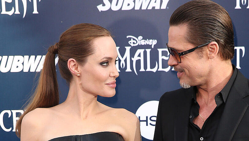 Vor und hinter der Kamera ein glückliches Paar: Angelina Jolie und Brad Pitt.
