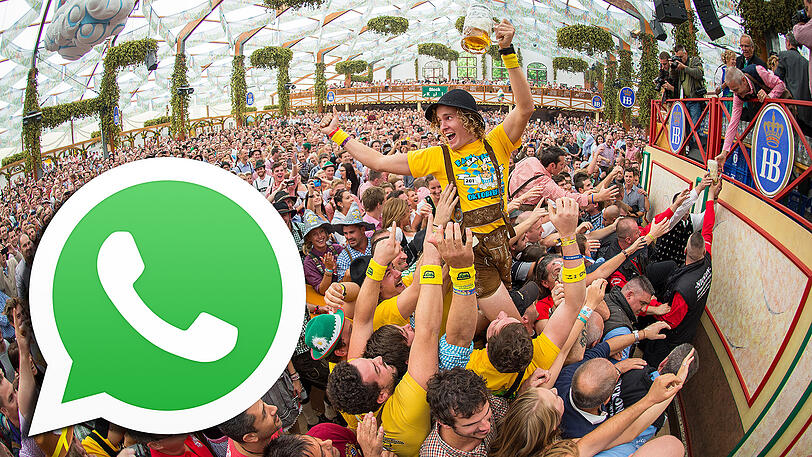 Mit unserem WhatsApp-Service erhalten Sie alle Wiesn-News direkt aufs Handy.