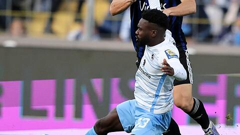 Nicht immer obenauf: Löwe Joseph Boyamba.