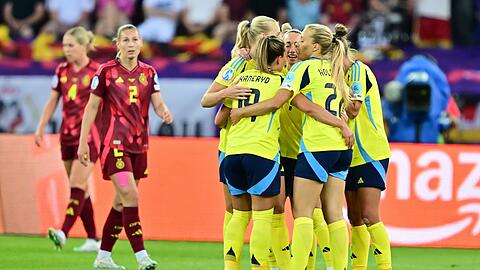 Das deutsche Team patzt, Schweden jubelt.