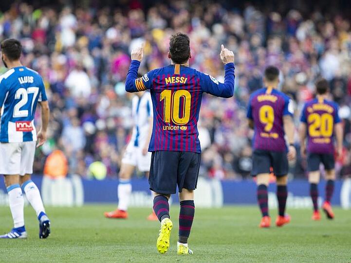 Sorgte im Alleingang für den Sieg im Stadtderby: Barça-Star Lionel Messi.