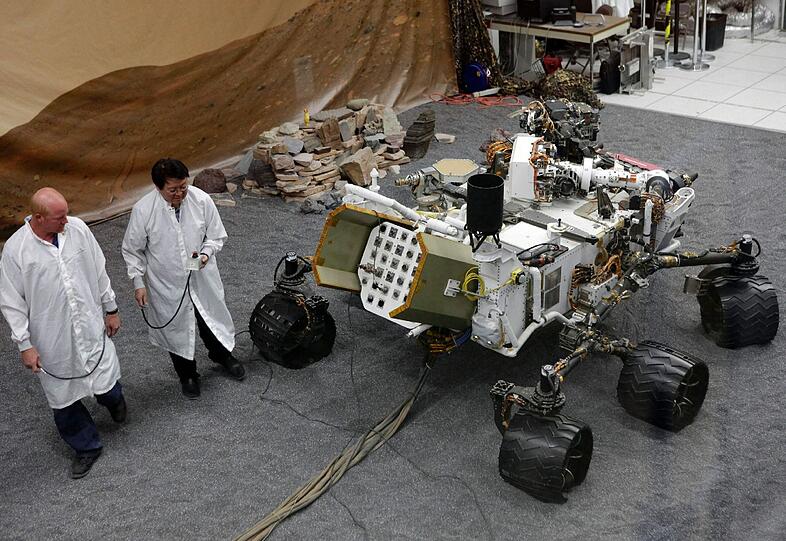 8 Monate später war der Protoyp fertigt. Aus den Archivbildern des Mars Science Laboratory (MLS) der NASA