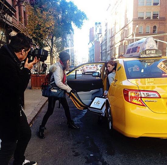 Liliana bei der Arbeit in New York
