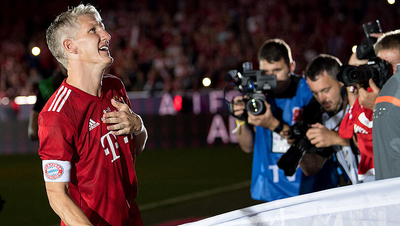 Bastian Schweinsteiger bei seinem emotionalen Abschiedsspiel. "Es hat meine Erwartungen definitiv übertroffen und mich sehr berührt."