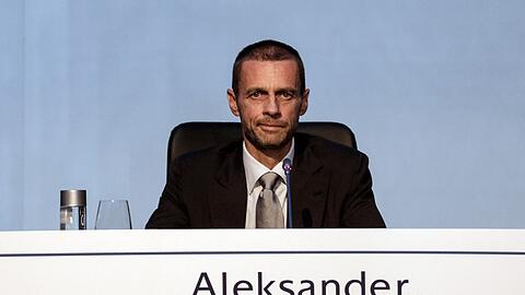 Der Präsident des europäischen Fußballverbandes UEFA: Aleksander Ceferin.