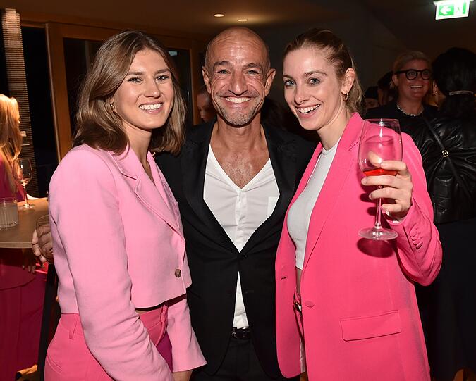 Caprice Peschel und Peyman Amin mit Freundin Sandra Apfelbeck