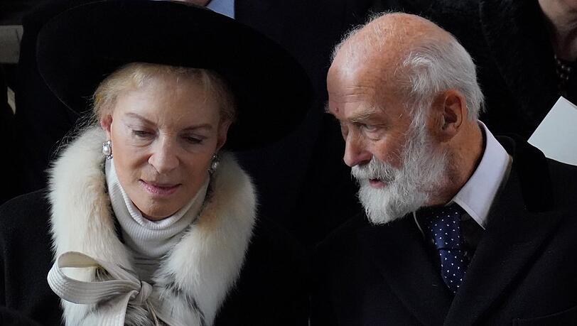 Prinzessin Michael von Kent mit ihrem Ehemann. Prinzessin Michael von Kent mit ihrem Ehemann.