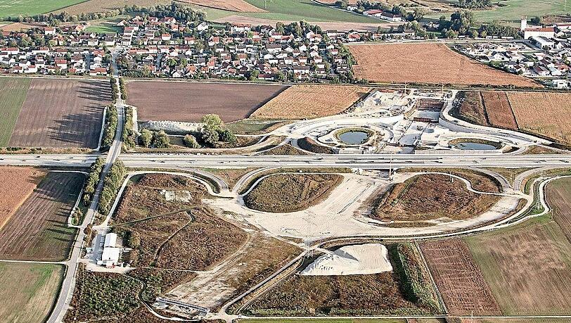 Die Baustelle der Grundwasserwanne Ohu.