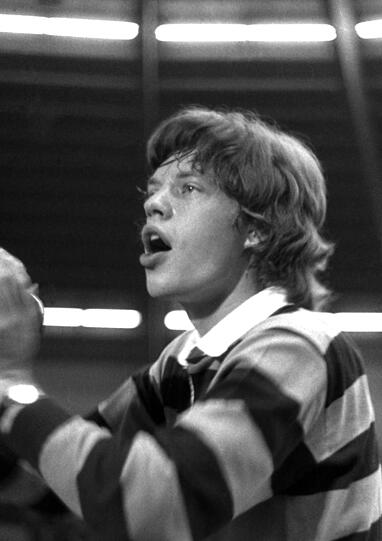 Jagger, gerade mal 22 Jahre alt.
