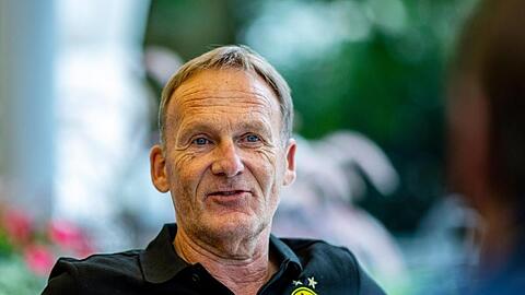 Hans-Joachim Watzke bleibt angesichts der Titel-Sprüche des FC Bayern gelassen.