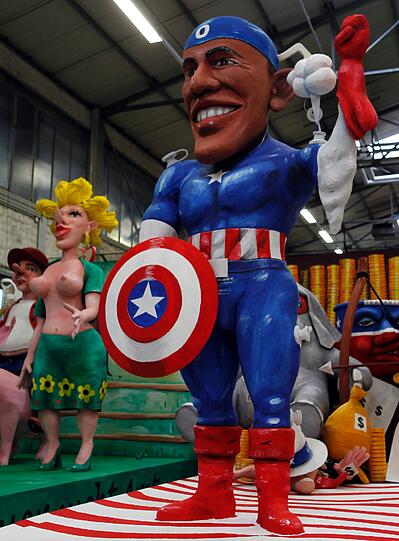 Barack Obama als "Captain America"