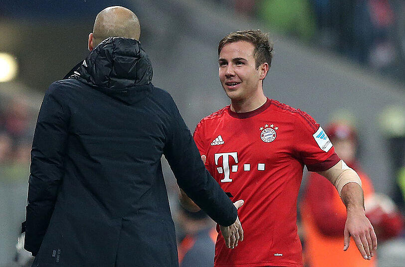 Lässt Bayern-Coach Pep Guardiola seinen Super-Bankdrücker Mario Götze von Anfang an ran?