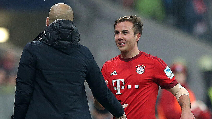 Lässt Bayern-Coach Pep Guardiola seinen Super-Bankdrücker Mario Götze von Anfang an ran? Lässt Bayern-Coach Pep Guardiola seinen Super-Bankdrücker Mario Götze von Anfang an ran?