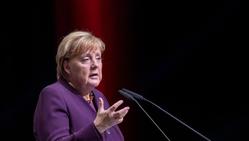Angela Merkel (CDU), Bundeskanzlerin, spricht beim Ordentlichen Gewerkschaftstag der IG Metall. Angela Merkel (CDU), Bundeskanzlerin, spricht beim Ordentlichen Gewerkschaftstag der IG Metall.