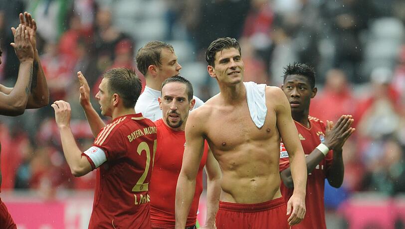 Durchaus ansehnlich – in jeder Hinsicht: Bayerns bester Torjäger Mario Gomez. Durchaus ansehnlich – in jeder Hinsicht: Bayerns bester Torjäger Mario Gomez.
