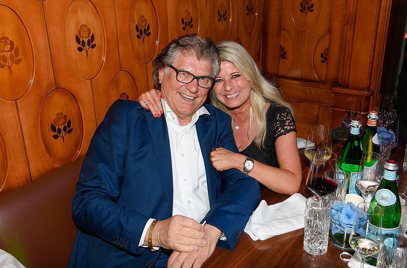 Michael Hartl und Tanja Helgert bei der Party zum "Tag und Nacht der 1000PS"-Event im Hotel Vier Jahreszeiten Kempinski.