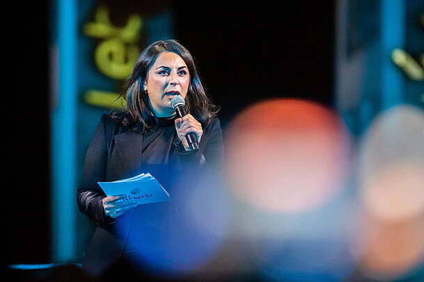 Düzen Tekkal wird bei der Demo "Lichtermeer für Demokratie" am Sonntag, 11.2. auf der Theresienwiese sprechen. Düzen Tekkal wird bei der Demo "Lichtermeer für Demokratie" am Sonntag, 11.2. auf der Theresienwiese sprechen.