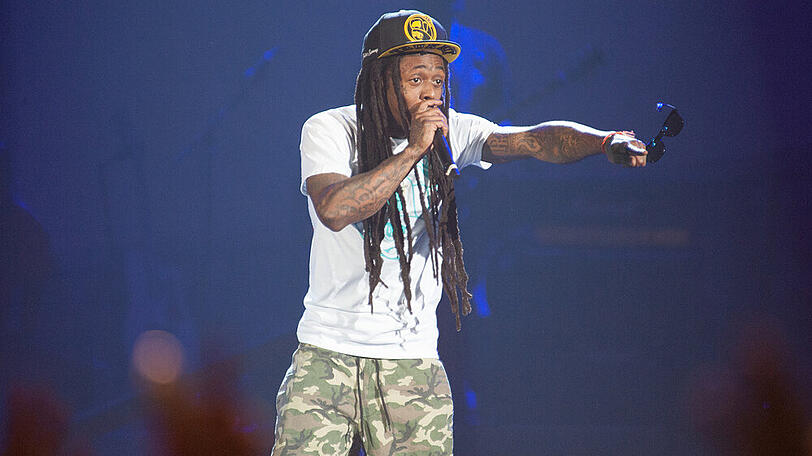Lil Wayne bei einem Auftritt in Sacramento.
