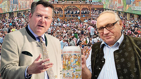 Weiter im Clinch: Wiesn-Chef Josef Schmid (links) und Wirte-Sprecher Toni Roiderer.