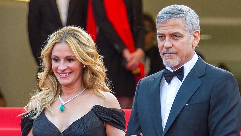 Julia Roberts und George Clooney im Jahr 2016 in Cannes.