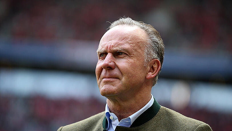 Ist nicht einverstanden damit, dass der DFB seine Spieler so offensiv vermarktet: Karl-Heinz Rummenigge Ist nicht einverstanden damit, dass der DFB seine Spieler so offensiv vermarktet: Karl-Heinz Rummenigge