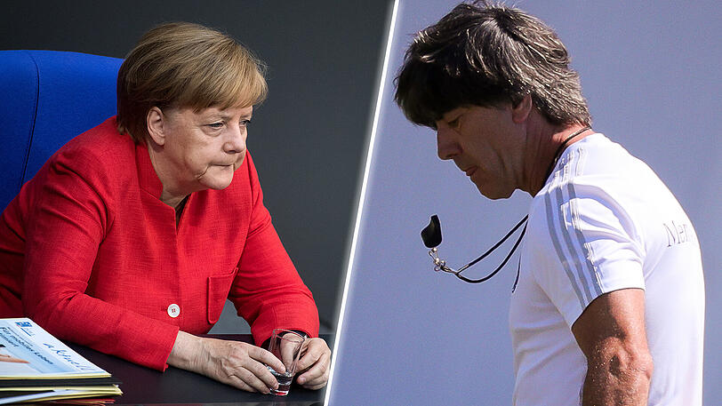 Lange im Amt, jetzt am Scheideweg: Angela Merkel und Joachim Löw.