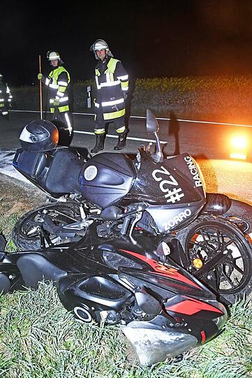 Die zwei Motorradfahrer hatten Glück im Unglück.